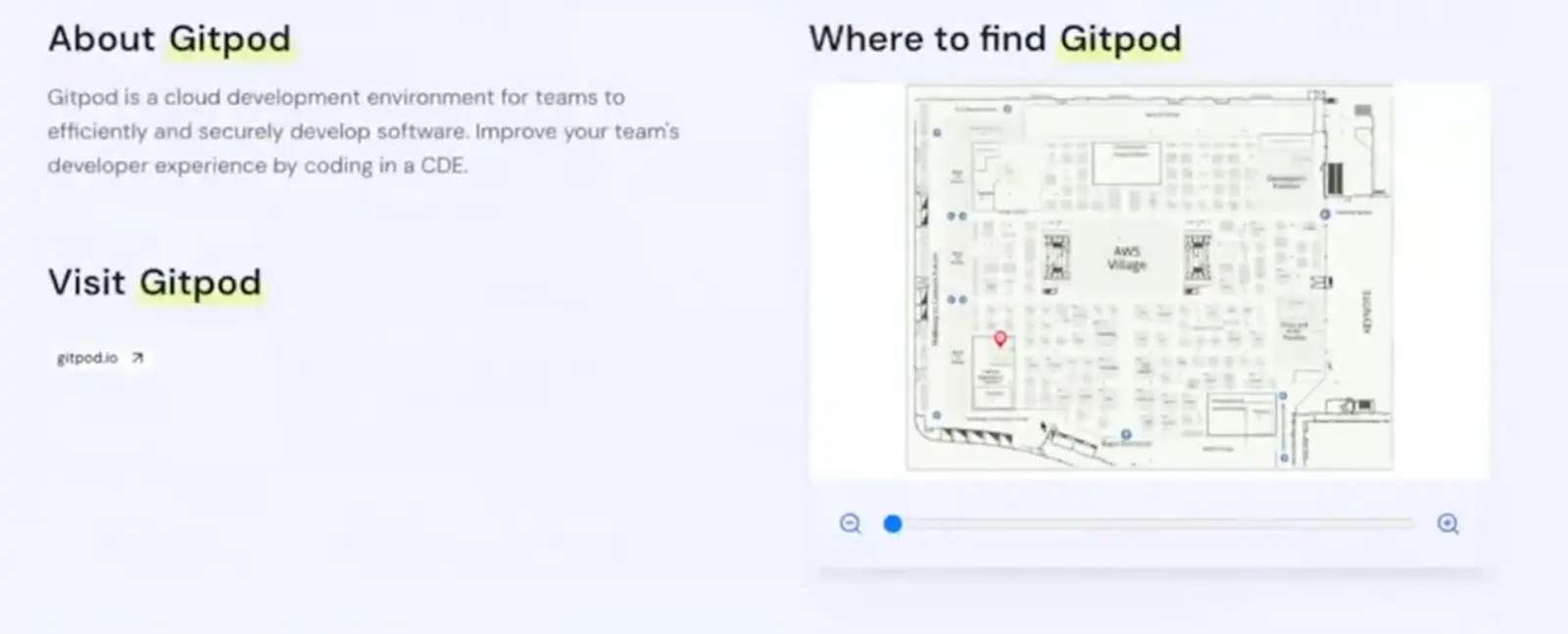 Vendor map in SwagSearch