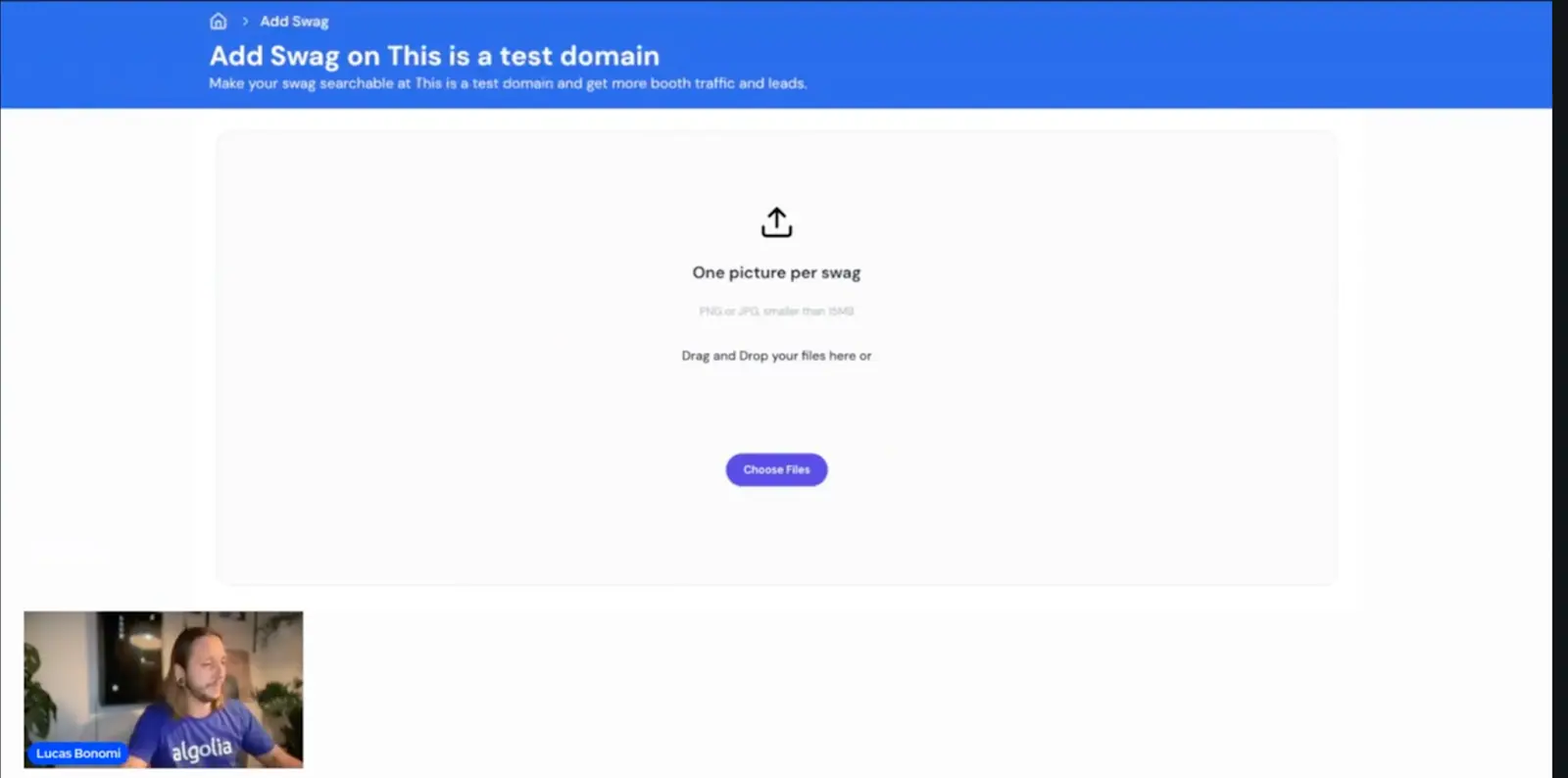 Vendor upload dashboard
